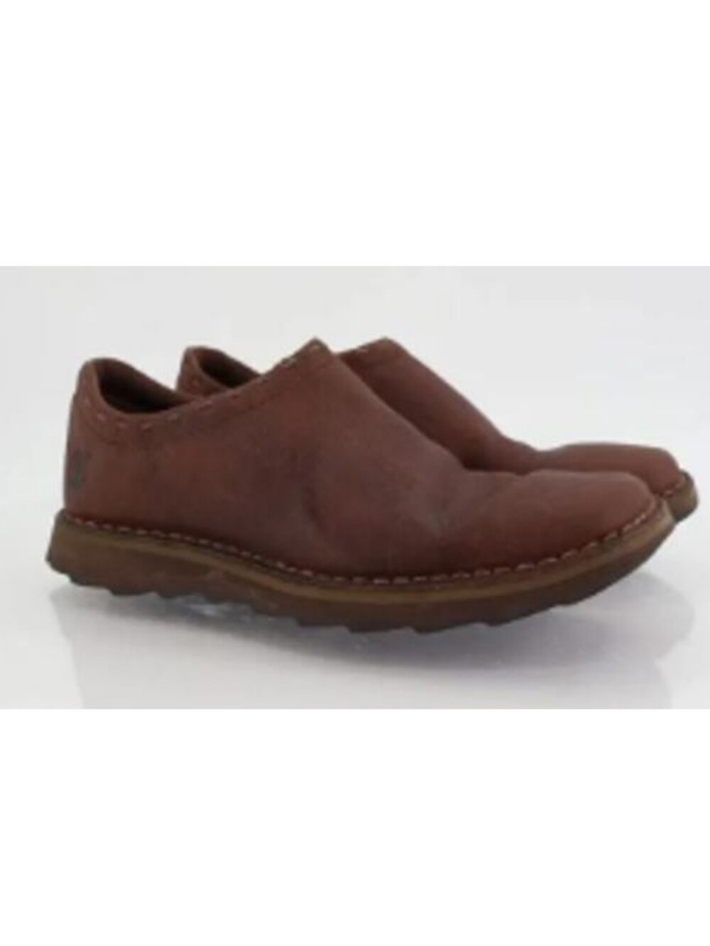 Timberland Women 8.5 Medium Brown Genuine Leather Smart Loafers Shoes